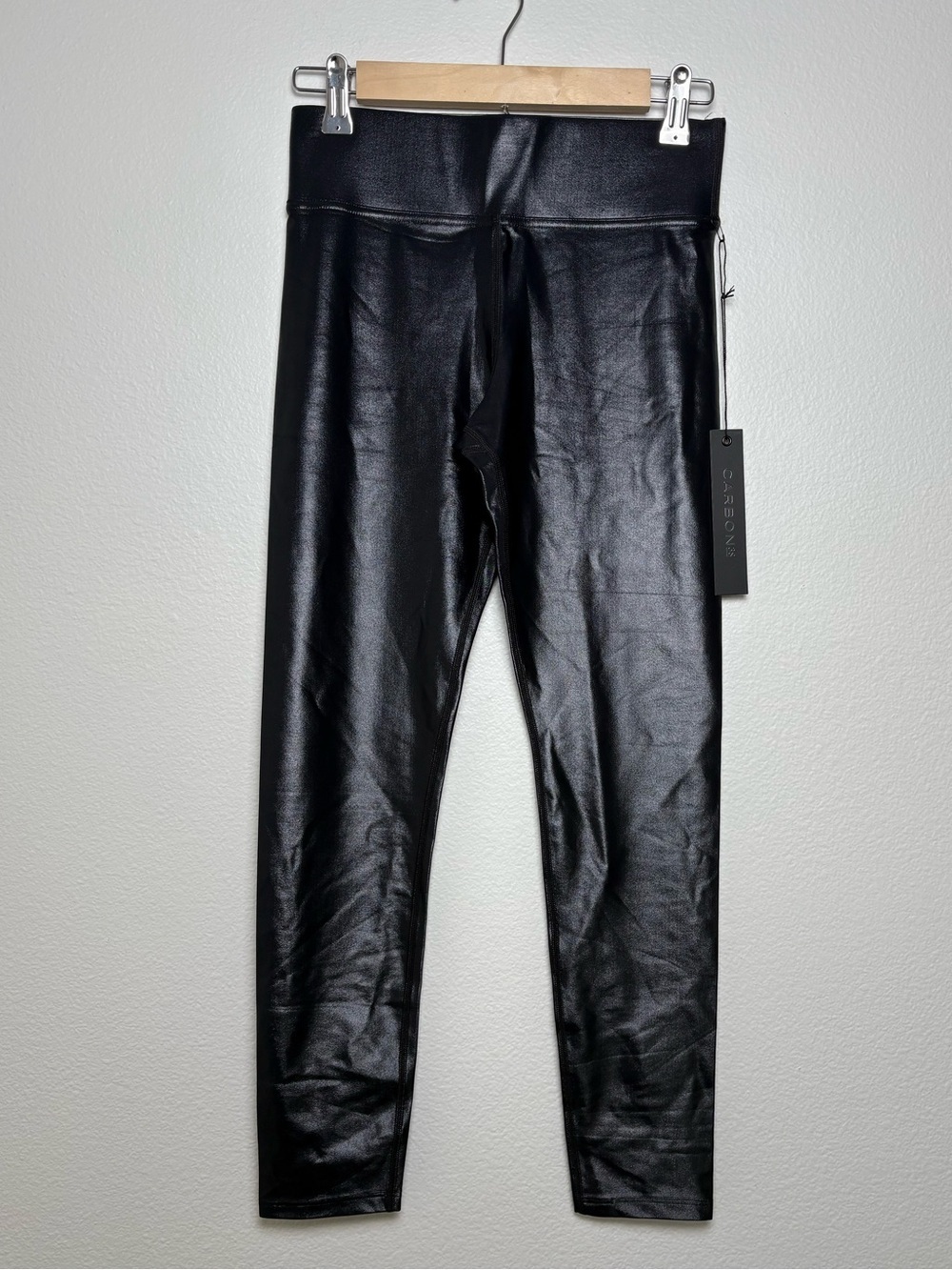Carbon38 Black Active Leggings In Takara Shine Size Small USA Made